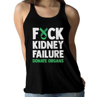 Organ Donor Awareness Kidney Donor Women Flowy Tank | Mazezy