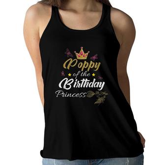 Poppy Of The Birthday Princess Girls Party Women Flowy Tank - Seseable