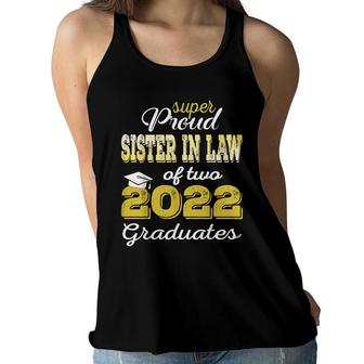 Proud Sister In Law Of 2022 Graduate Class 2022 Graduation Women Flowy Tank - Seseable