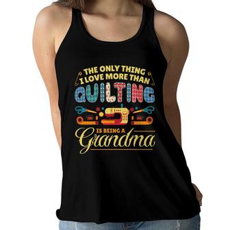 Quilting Quilt Sewing Grandma Machine Sew Sewer Quilter Gift Women Flowy Tank - Seseable