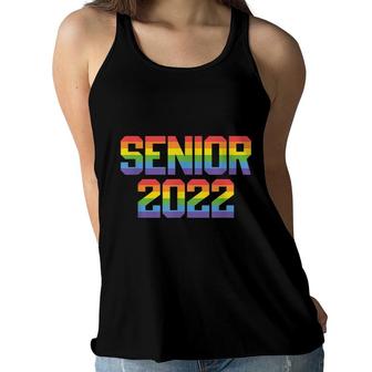 Rainbow Lgbt Pride Senior 2022 Graduation Women Flowy Tank - Seseable