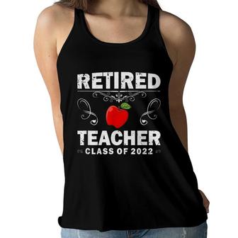 Retired Teacher Class Of 2022 Teacher Retirement Women Flowy Tank - Seseable