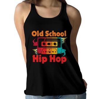 Retro Old School Hip Hop Cassette 80S 90S Music Style Women Flowy Tank - Seseable