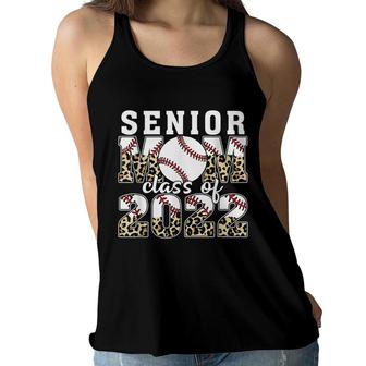 Senior Mom Class Of 2022 Baseball Mom Graduation Leopard Women Flowy Tank - Seseable