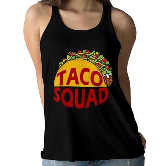 Taco Squad Mexican Food Lover Great Gift Funny Humor Women Flowy Tank - Seseable