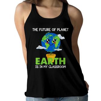 Teachers Earth Day 2022 Classroom Funny Mens Womens Women Flowy Tank - Seseable