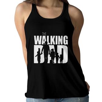 The Walking Dad Print New Letters Women Flowy Tank - Seseable