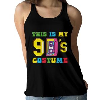 This Is My 90S Costume Mixtape Colorful Gift 80S 90S Women Flowy Tank - Seseable