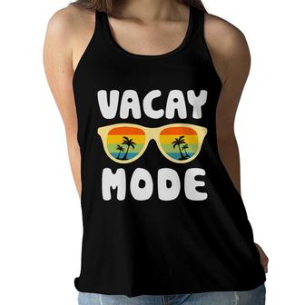 Vacay Mode Beach Retro Sunset Summer Sunglasses Women Flowy Tank | Seseable CA