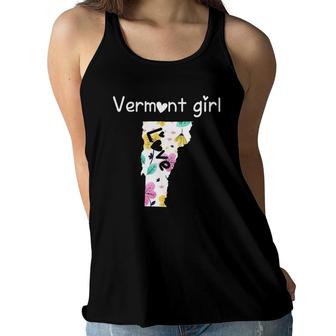 Vermont Girl I Love Vermont Home Gift Women Flowy Tank | Mazezy