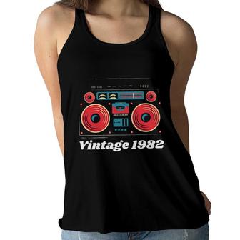 Vintage 1982 Radio Vintage Style Great Gift Women Flowy Tank - Seseable