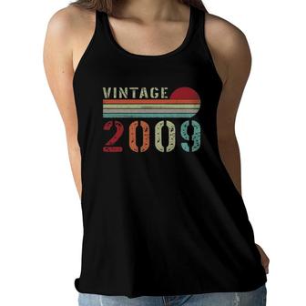 Vintage 2009 Funny 13 Years Old Boys And Girls 13Th Birthday Women Flowy Tank - Seseable