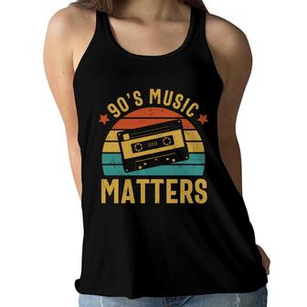 Vintage 90S Music Matters Mixtape 80S 90S Styles Women Flowy Tank - Seseable