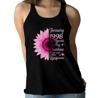 Womens January Girls 1998 Birthday Gift 23 Years Old Made In 1998 Ver2 Women Flowy Tank - Seseable