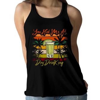 You Had Me At Beach Retro Sunset Summer Women Flowy Tank - Seseable