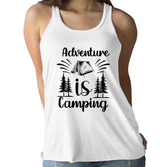 According To Explore Travel Lovers Adventure Is Camping Women Flowy Tank - Seseable