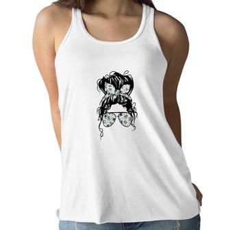 Coffeemomlife Badass Gift For Mother Coffee And Book Lover Women Flowy Tank - Seseable