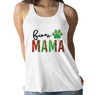 Fur Mom Green Animal Lag Meaning Gift Women Flowy Tank - Seseable