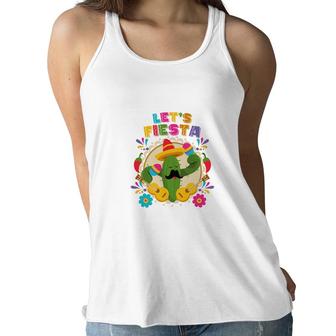 Lets Fiesta Catus Decoration Gift For Human Women Flowy Tank - Seseable