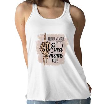 Proud Member Of The Bad Moms Club Vintage Mothers Day Women Flowy Tank - Seseable