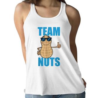 Team Nuts Funny Team Boy Baby Boy Pregnancy Announcement Women Flowy Tank - Seseable