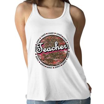 The Profession Of A Teacher Is The Noblest Of All Noble Professions Women Flowy Tank - Seseable