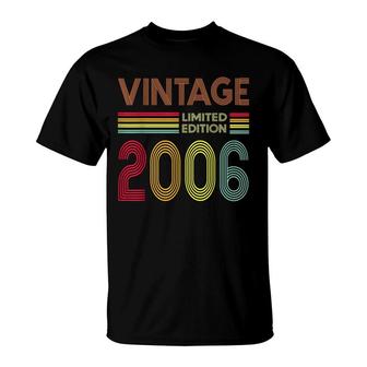 16 Year Old Gifts Vintage 2006 Limited Edition 16Th Birthday T-Shirt - Seseable