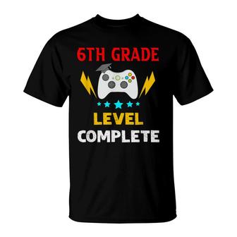 2021 6Th Grade Graduation Gamers Sixth Grade Middle School T-Shirt - Seseable