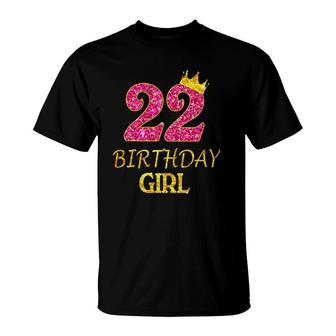 22Nd Birthday Girl Princess 22 Years Old 22Nd Gift T-Shirt - Seseable