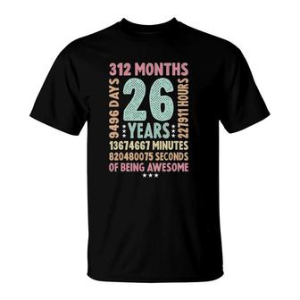 26Th Birthday 26 Years Old Vintage Retro - 26 Yrs Old T-Shirt | Seseable CA