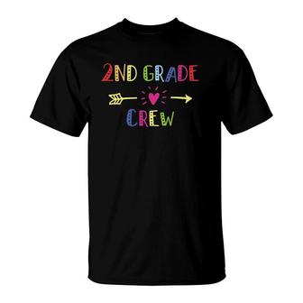 2Nd Second Grade Crew Last Day Of School Teacher Student T-Shirt - Seseable