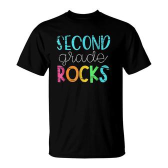 2Nd Teacher Team - Second Grade Rocks T-Shirt | Mazezy