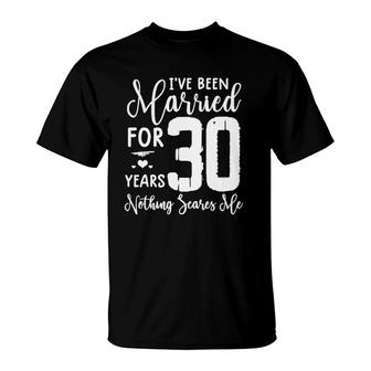 30 Years Married Funny Couple 30Th Anniversary Tee T-Shirt | Mazezy