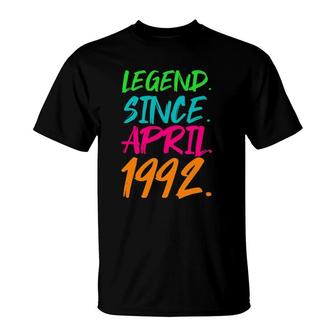 30Th Birthday Gifts Legend Since April 1992 Ver2 T-Shirt | Mazezy