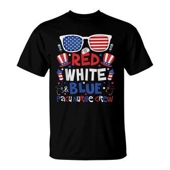 4Th Of July Red White Blue Pacu Nurse Crew Patriotic Nursery T-Shirt - Seseable