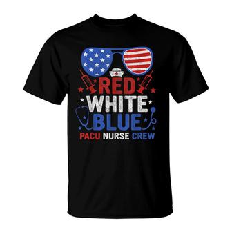 4Th Of July Red White Blue Pacu Nurse Crew Patriotic Nursery T-Shirt - Seseable