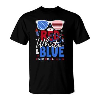 4Th Of July Red White Blue Pacu Nurse Crew Patriotic Nursery T-Shirt - Seseable