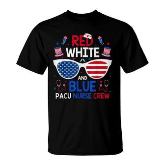 4Th Of July Red White Blue Pacu Nurse Crew Patriotic Nursery T-Shirt - Seseable
