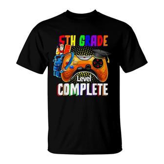 5Th Grade Level Complete Last Day Of School Graduation T-Shirt | Mazezy CA