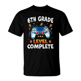 6Th Grade Level Complete Gamer Class Of 2021 Graduation T-Shirt - Seseable