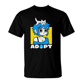 Adopt Cat Pet Lover Pet Lover T-shirt - Thegiftio UK