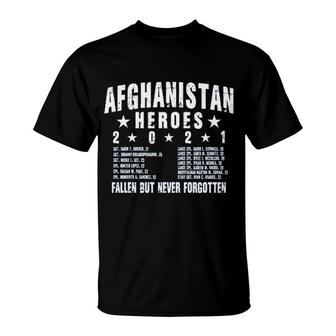 Afghanistan Heroes Fallen But Never Forgotten 2022 Trend T-Shirt - Seseable
