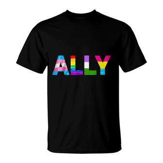 Ally Af Gay Lesbian Pride Lgbtq Equality Human Rights Lgbt  T-Shirt