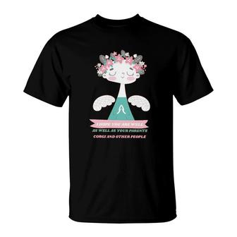 Angel Wishes Cute I Hope You Are Well T-Shirt - Seseable