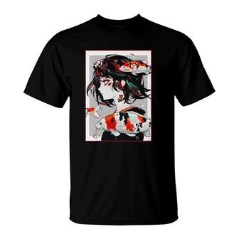 Anime Girl Japanese Aesthetic Anime Otaku V-Neck T-shirt - Thegiftio UK