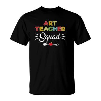 Art Teacher Squad First Day Of School Cool Art Teacher T-shirt - Thegiftio