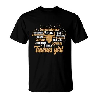 As A Taurus Girl Birthday Astrology Zodiac Sign Women Taurus T-Shirt - Seseable