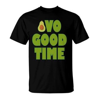 Avo Good Time To Smile Funny Avocado T-Shirt - Seseable