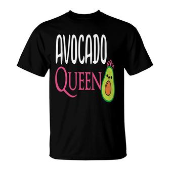 Avocado Queen Pinks Graphics Funny Avocado T-Shirt - Seseable