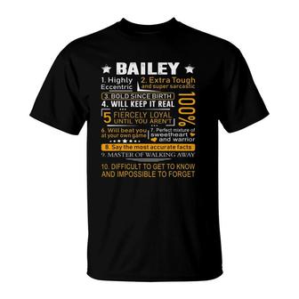 Bailey Name Bailey Bailey Surname T-shirt - Thegiftio UK